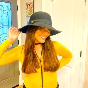 Cute felt floppy hat